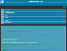 Tablet Screenshot of browngundogs.com